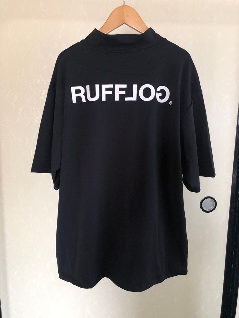 RUFFLOG HALF ZIP MOCK NECK SHIRT サイズM