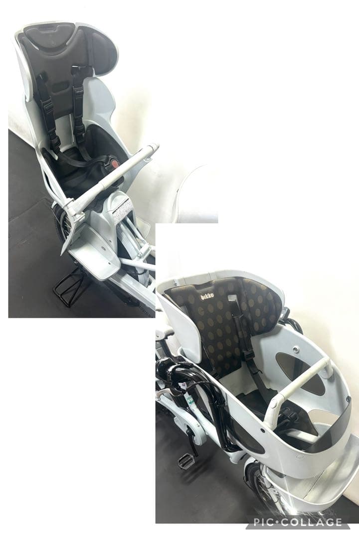 1年保証 ブリヂストン　ビッケポーラー　20インチ　水色　電動アシスト自転車