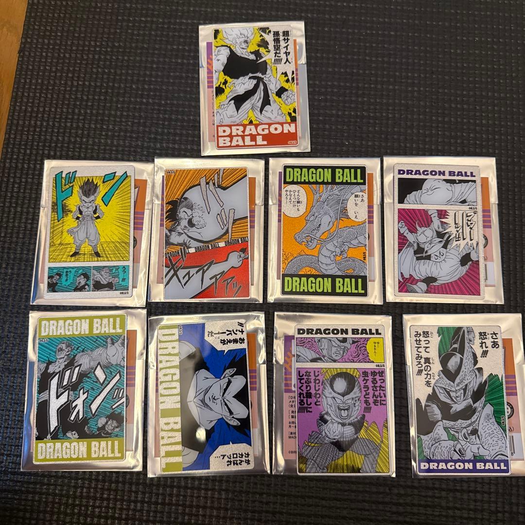 ドラゴンボール 40周年 メタリックアクリルカード コレクション　9種