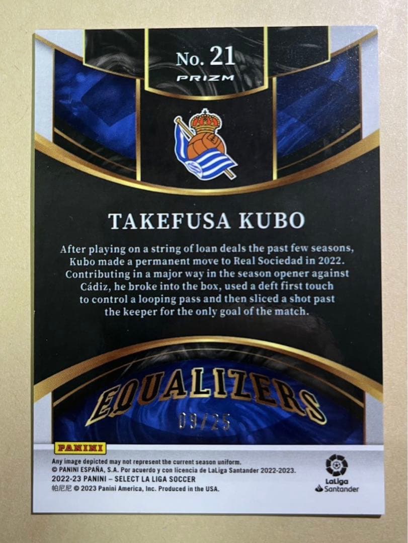 25枚限定！久保建英 TAKEFUSA KUBO 2022-23