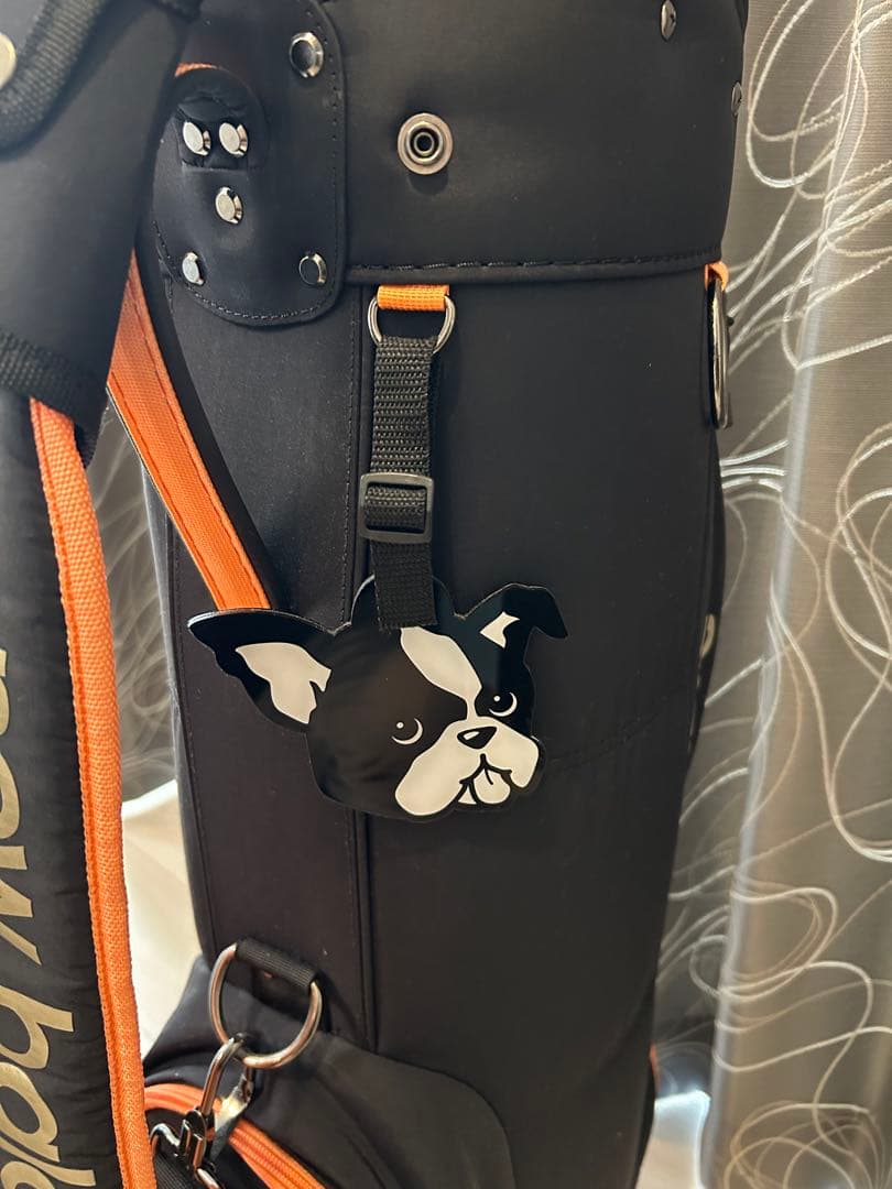 new balance キャディバッグ 黒/オレンジ