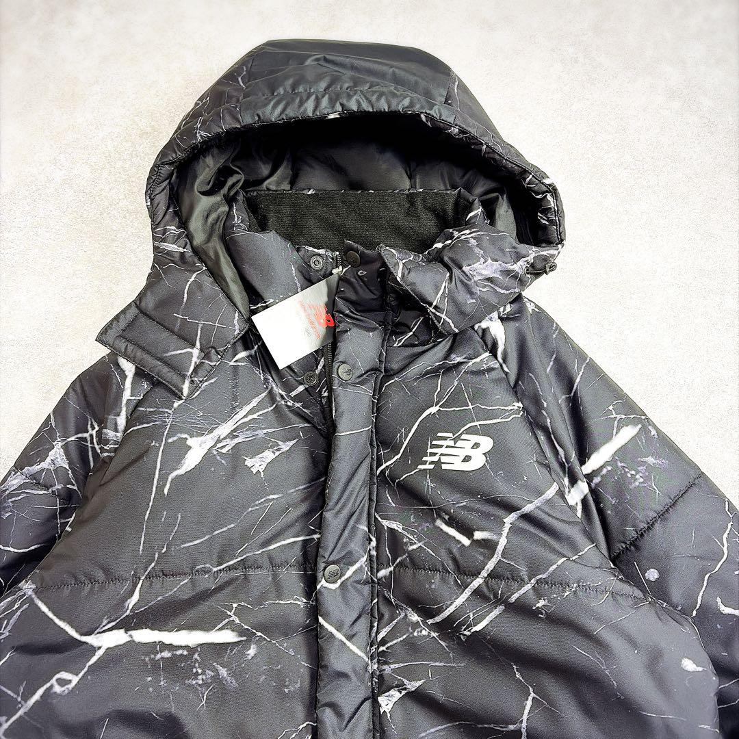 新品・タグ付き✨ニューバランス　ベンチコート　Mサイズ　マーブル柄