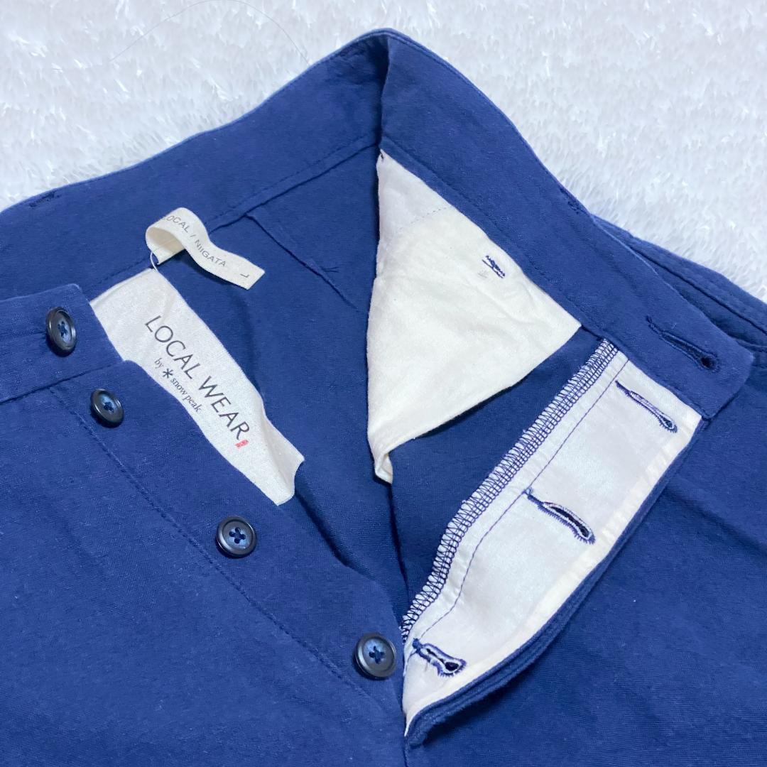  peak　LOCAL WEAR ネイビー カジュアルパンツ　Lサイズ