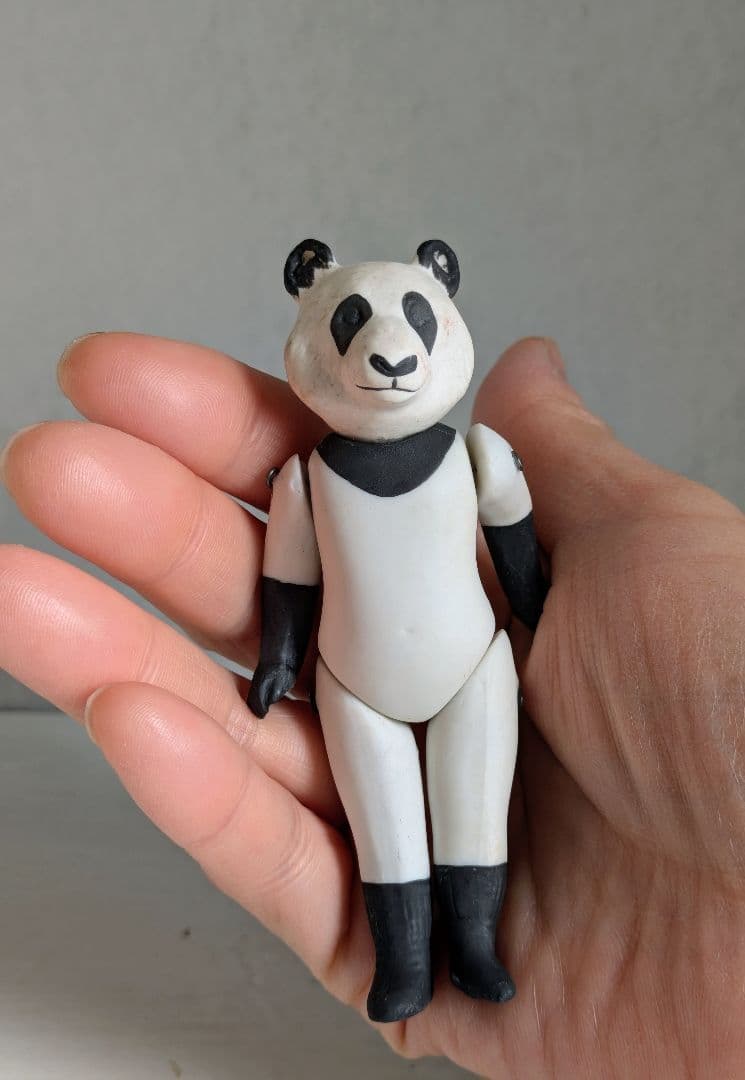 ミニョネット　ビスク　アンティーク　ヴィンテージ　ドイツ　パンダ