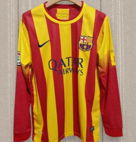 13/14 バルセロナ アウェイ 長袖ユニフォーム 6番 シャビ