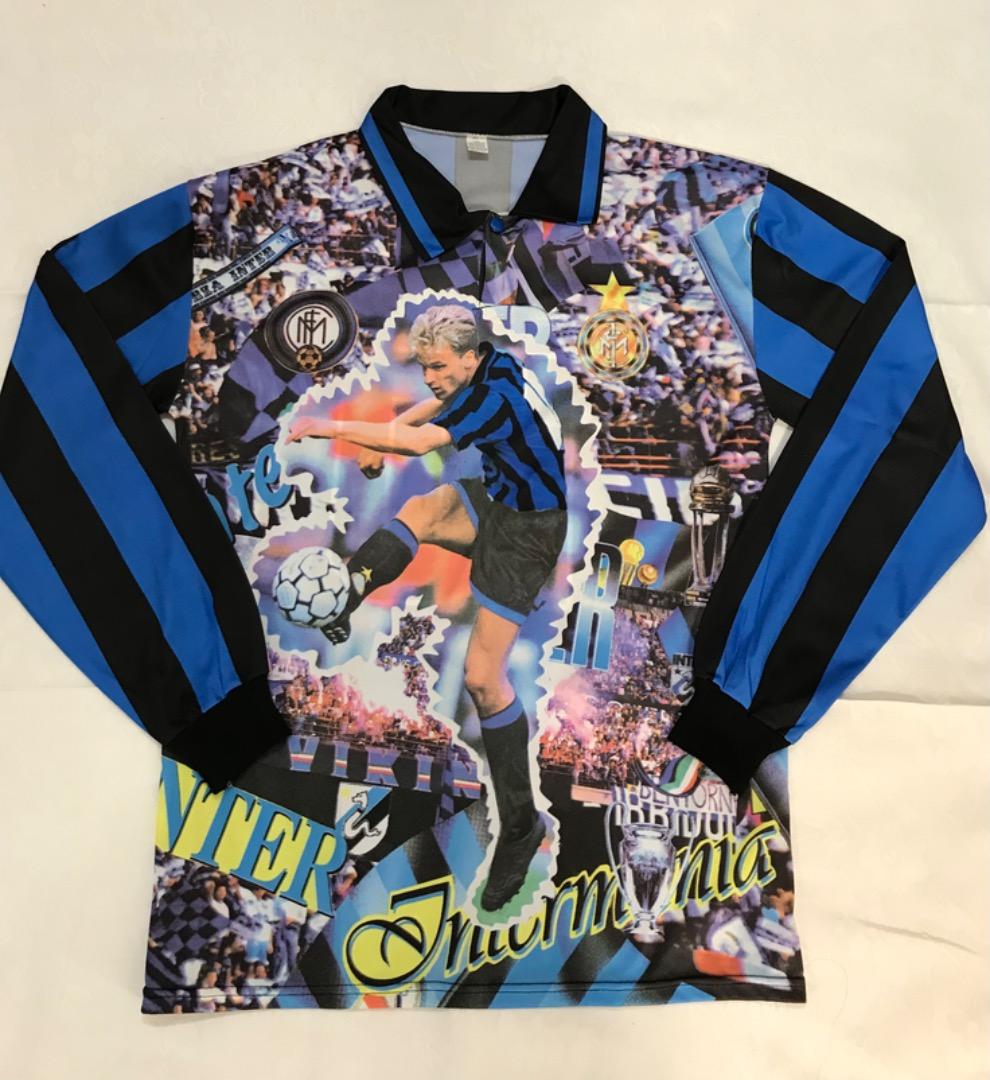 【激レア】ベルカンプ　インテル　長袖　プリント　シャツ