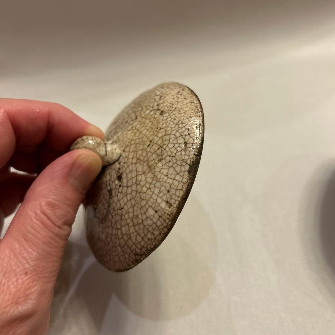 『値引き』【珍品】ビンテージ・アンティーク　骨董　貫入　宝瓶　急須　絞りだし