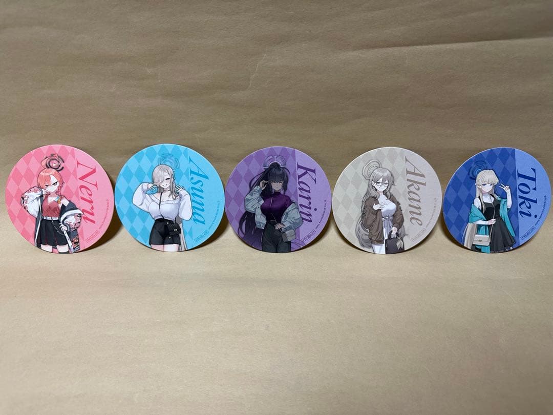 ブルーアーカイブ スマイルベースカフェ コラボ コースター チェキ風カード