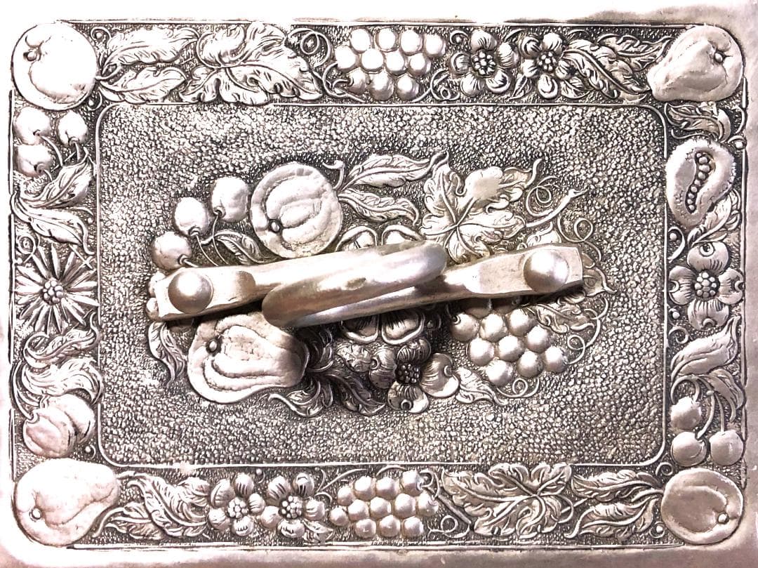 【 ニッケル彫金ガラス鉢 】　金工・ガラス工編組　特注献上