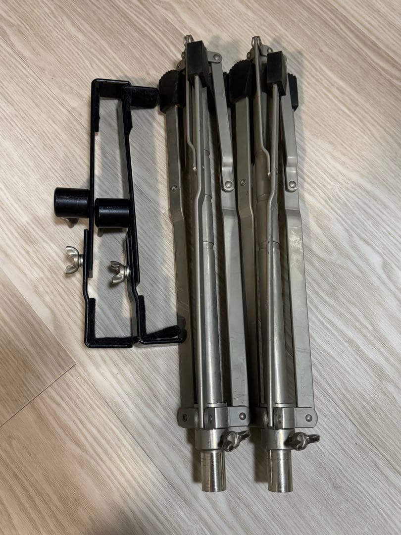 お箏立奏台　折りたたみ式　ステンレス　譜見台付き