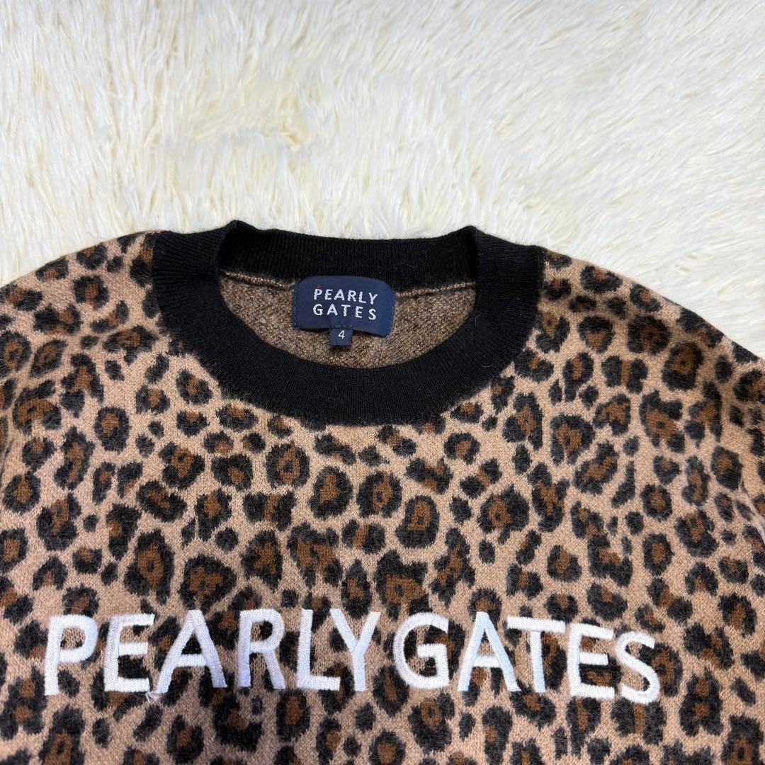 【パーリーゲイツ】美品 ニットセーター カシミヤ混 4サイズ メンズ