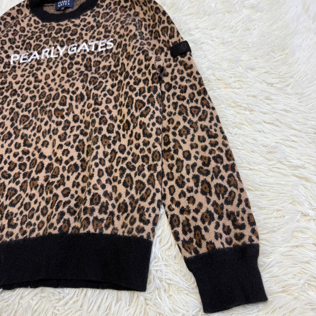 【パーリーゲイツ】美品 ニットセーター カシミヤ混 4サイズ メンズ