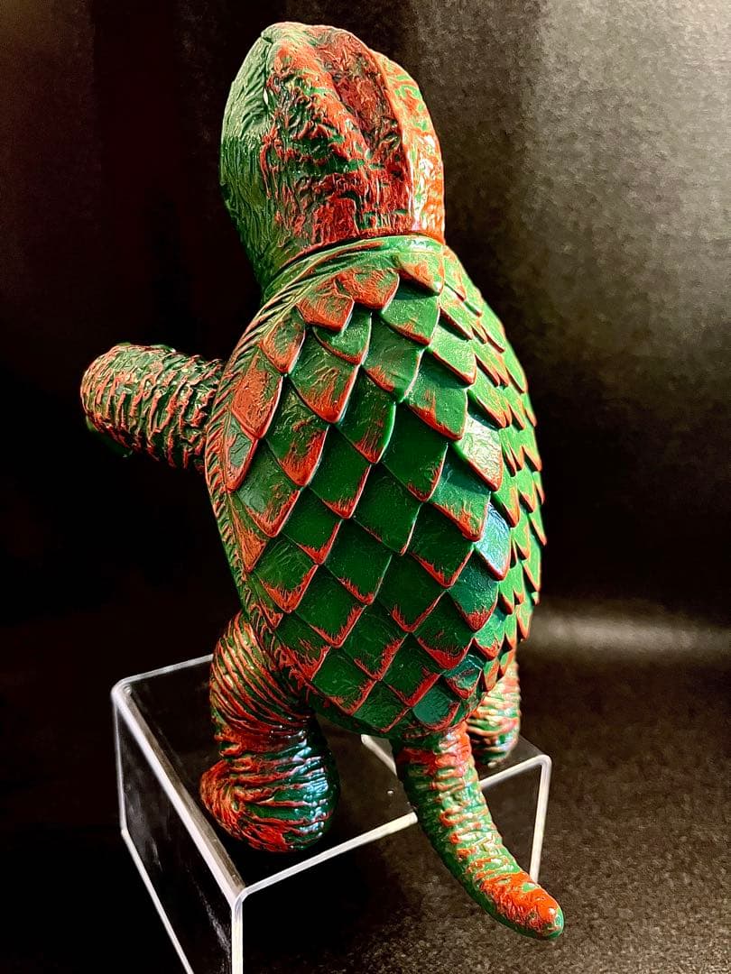 日東 レトロ　ソフビ ガメラ 緑腹タイプ 2期復刻