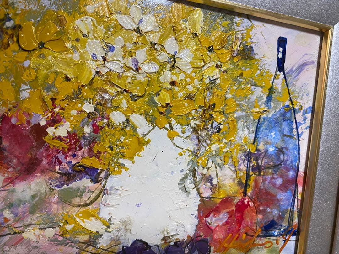 池田秀郎　油彩画 作者サインあり