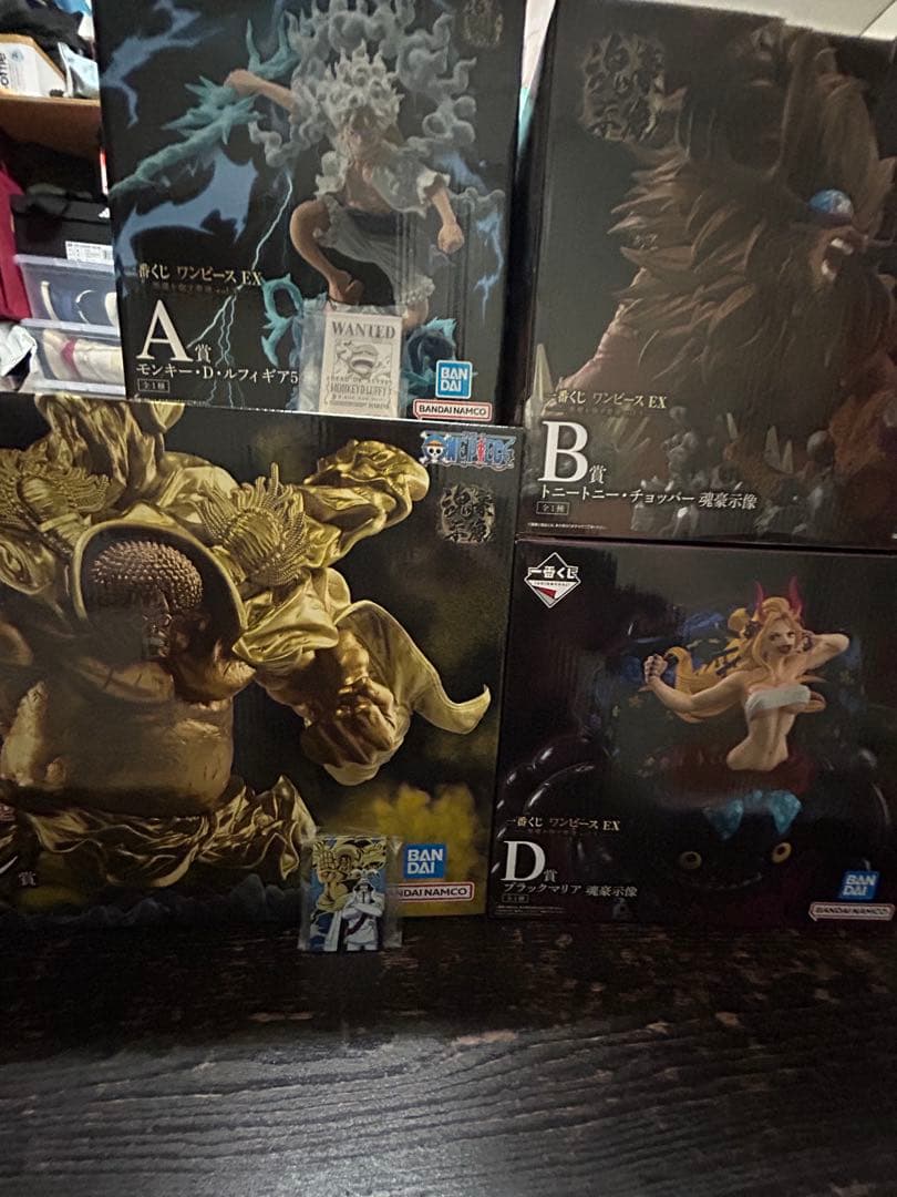 1番くじワンピースex vol3 ABDラストワン4点とアクリルブロック2種
