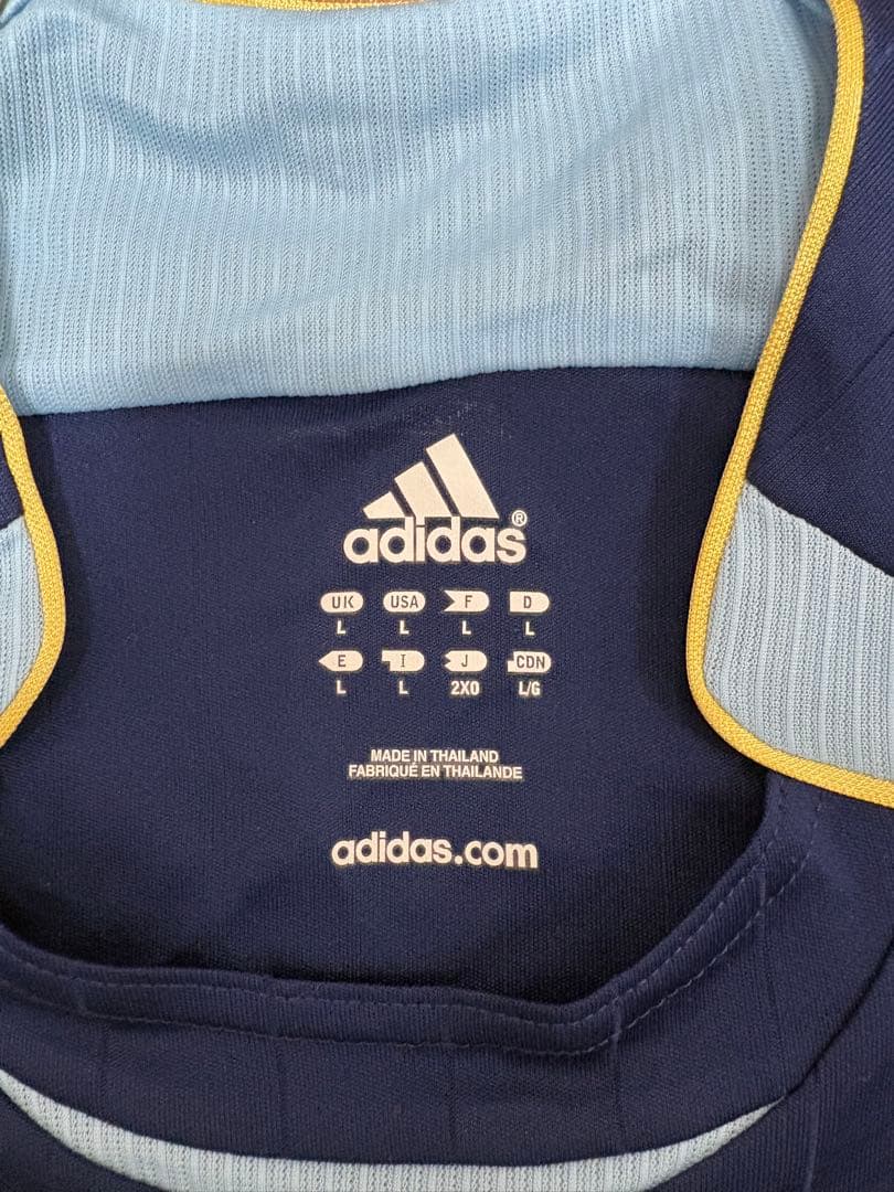 adidas アルゼンチン代表 メッシ ユニフォーム 2006 アウェイ