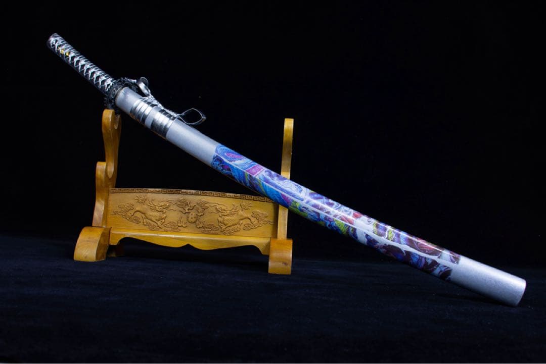 斬竜-高性能マンガン鋼 模造刀 居合刀 武士道 武具 漢剣 唐刀 手鍛造打