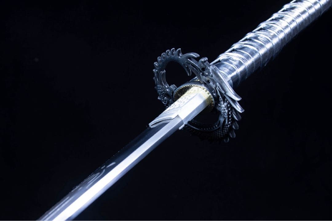 斬竜-高性能マンガン鋼 模造刀 居合刀 武士道 武具 漢剣 唐刀 手鍛造打