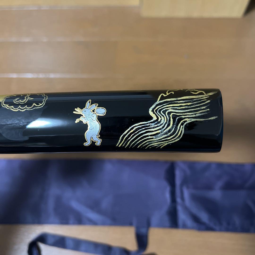 ドス　短刀　秋景色あしらい　兎シール