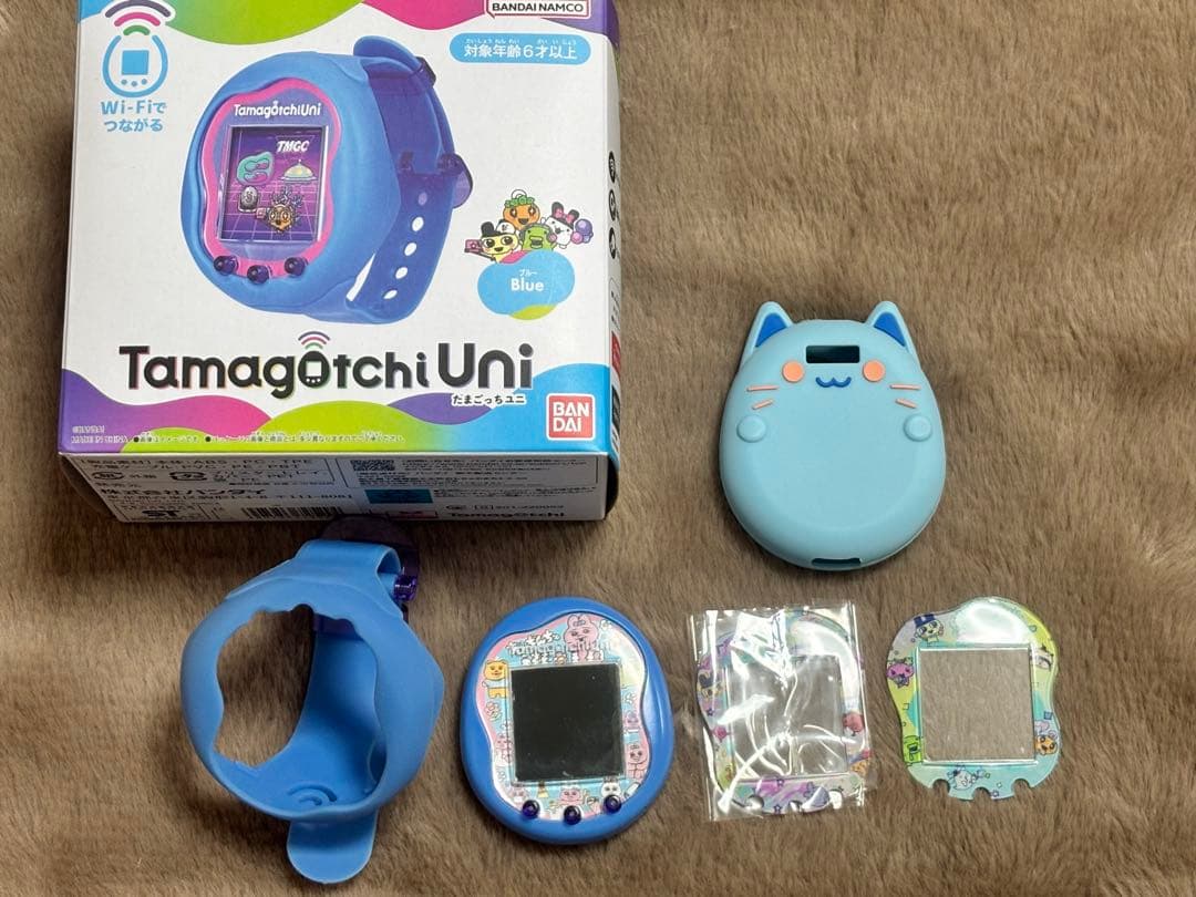 たまごっちUNI ブルー ダウンロードエリア多数 アイテム多数