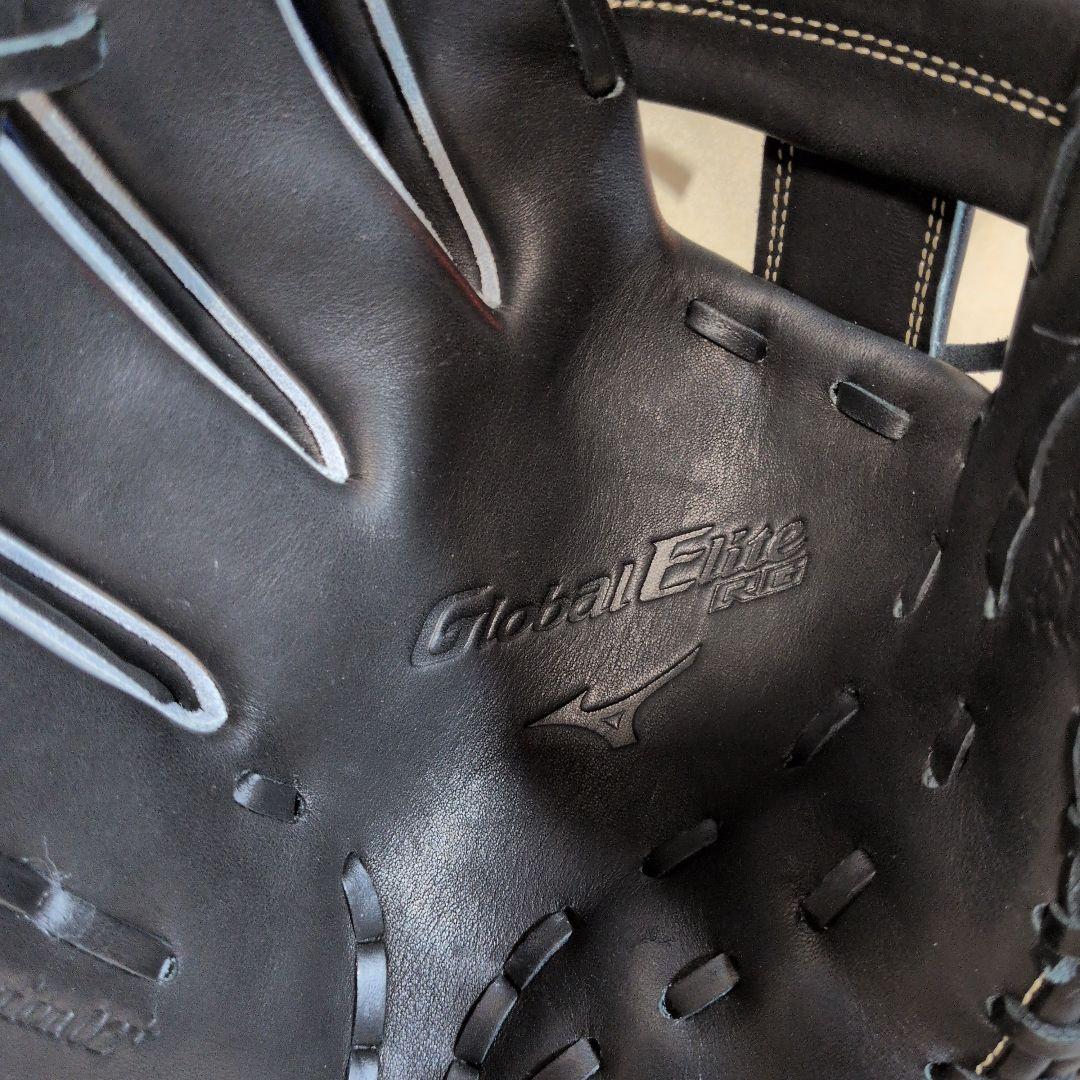 ミズノ:少年軟式用グラブ:左投げ用:小学2-4年生向け:グローバルエリート:黒