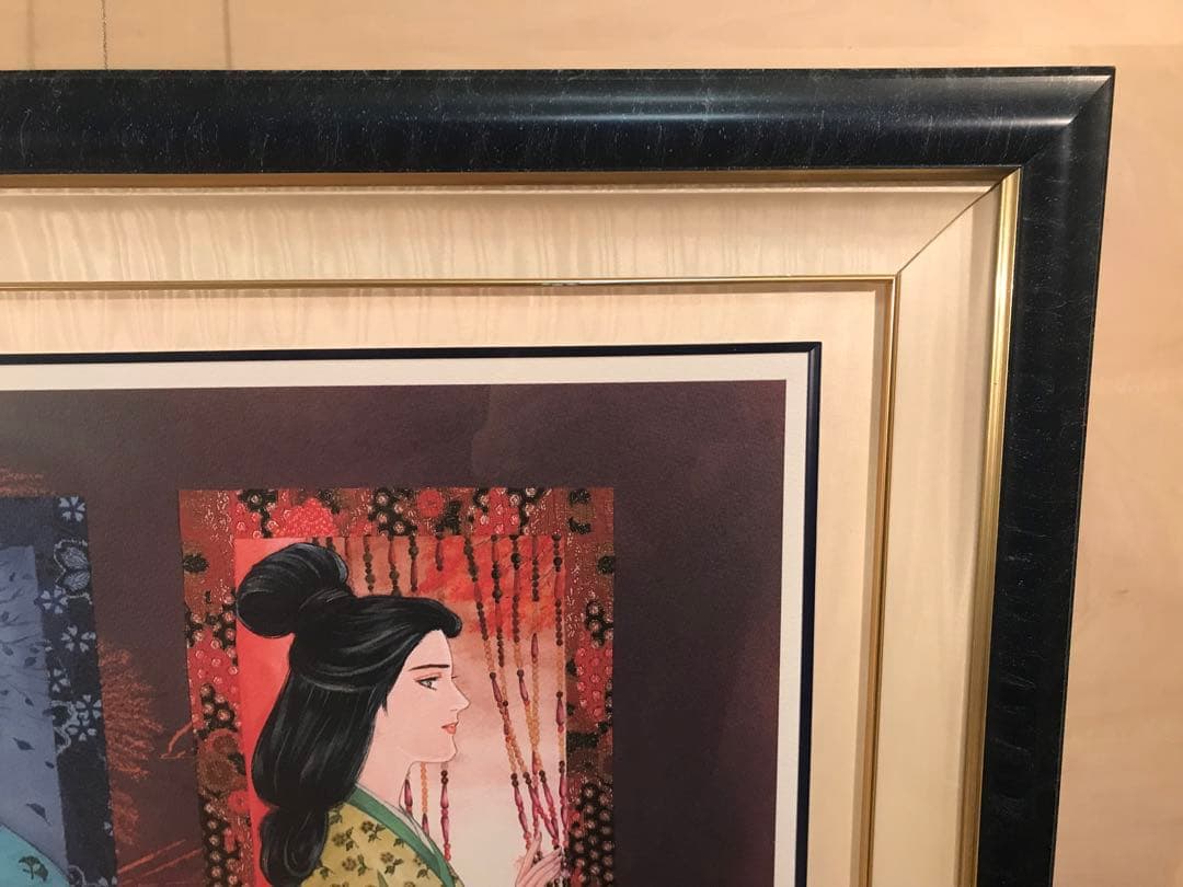 里中満智子「万葉集・秋の風」ジークレー　直筆サイン・エディション・作品保証書有り