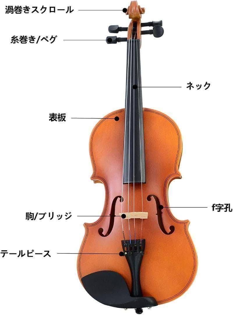 M2306-123-90】バイオリン 3/4 初心者セット ヴァイオリン 弓2本