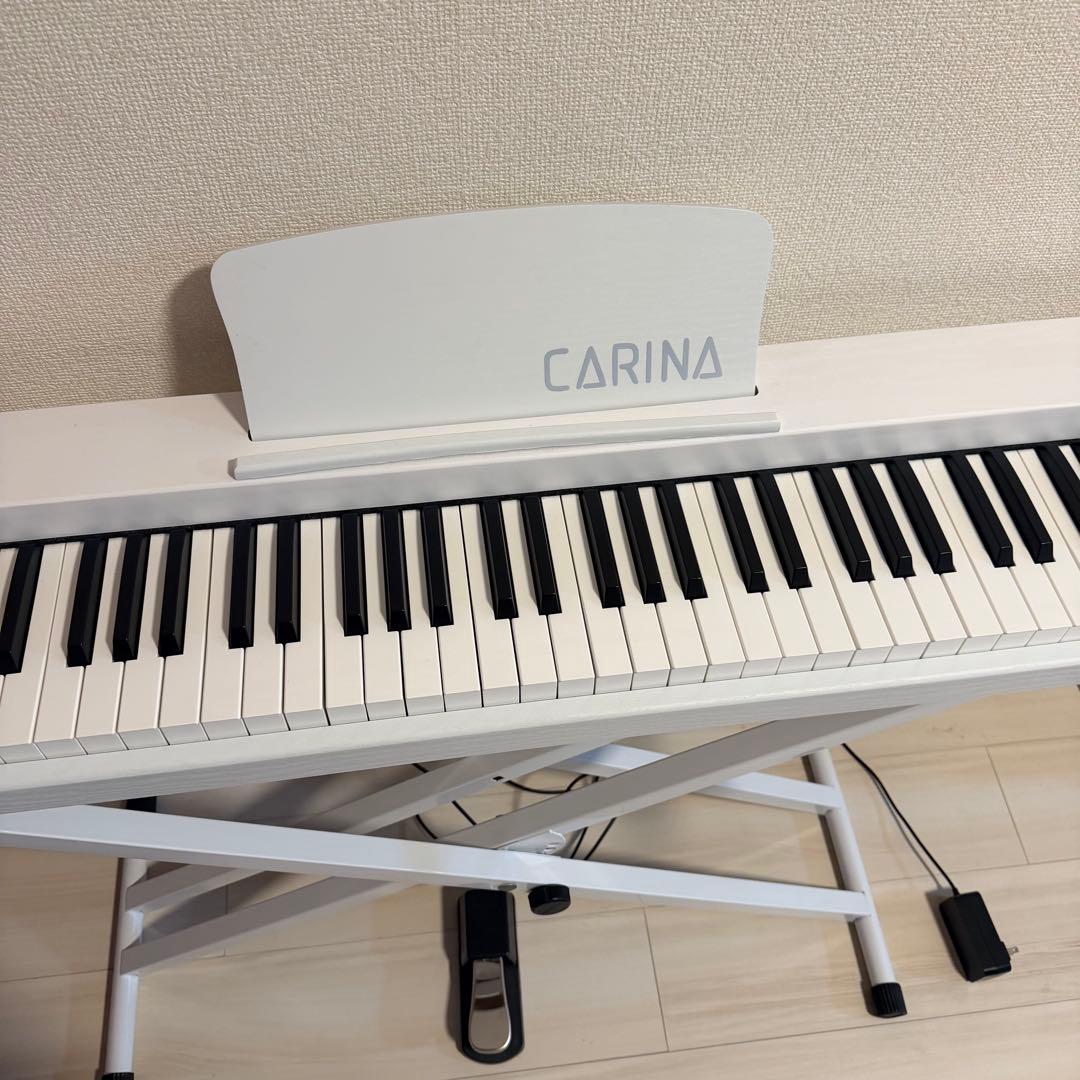 カリーナ　carina 電子ピアノ 88鍵盤 スタンド 電子キーボード 木製