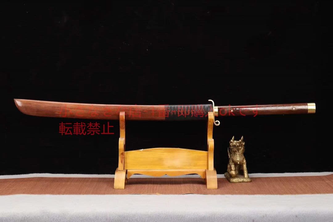 【花梨木斬馬刀】 古兵器 武具 刀装具 日本刀 模造刀 居合刀