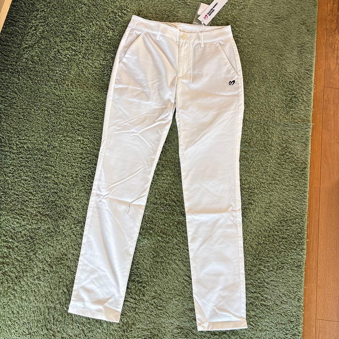 パーリーゲイツ☆新品 マスターバニー BIGステッチロゴ ストレッチツイルパンツ