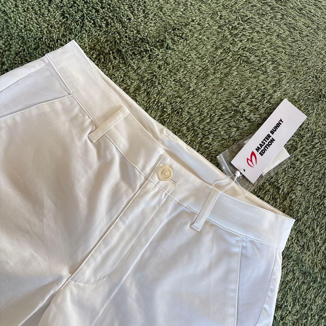 パーリーゲイツ☆新品 マスターバニー BIGステッチロゴ ストレッチツイルパンツ