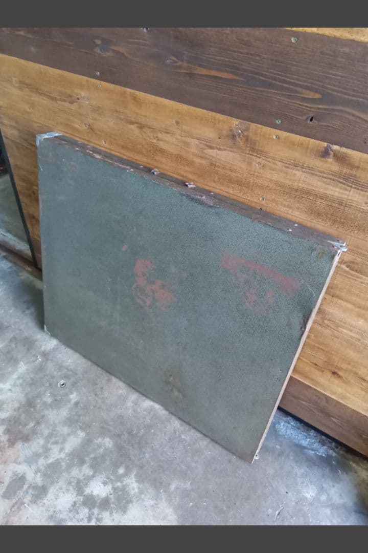 USA製 ビンテージ 折り畳みスチールテーブル 店舗什器 アウトドア キャンプ