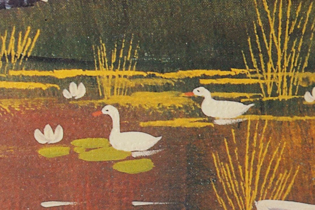 No4714 額装　ポスター　風景画　フランス　絵画　インテリア　送料無料