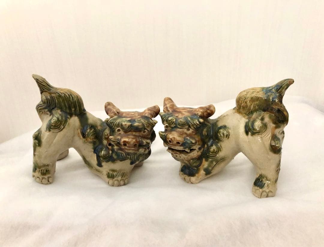 シーサー　置物　沖縄　獅子　陶器　オブジェ　インテリア