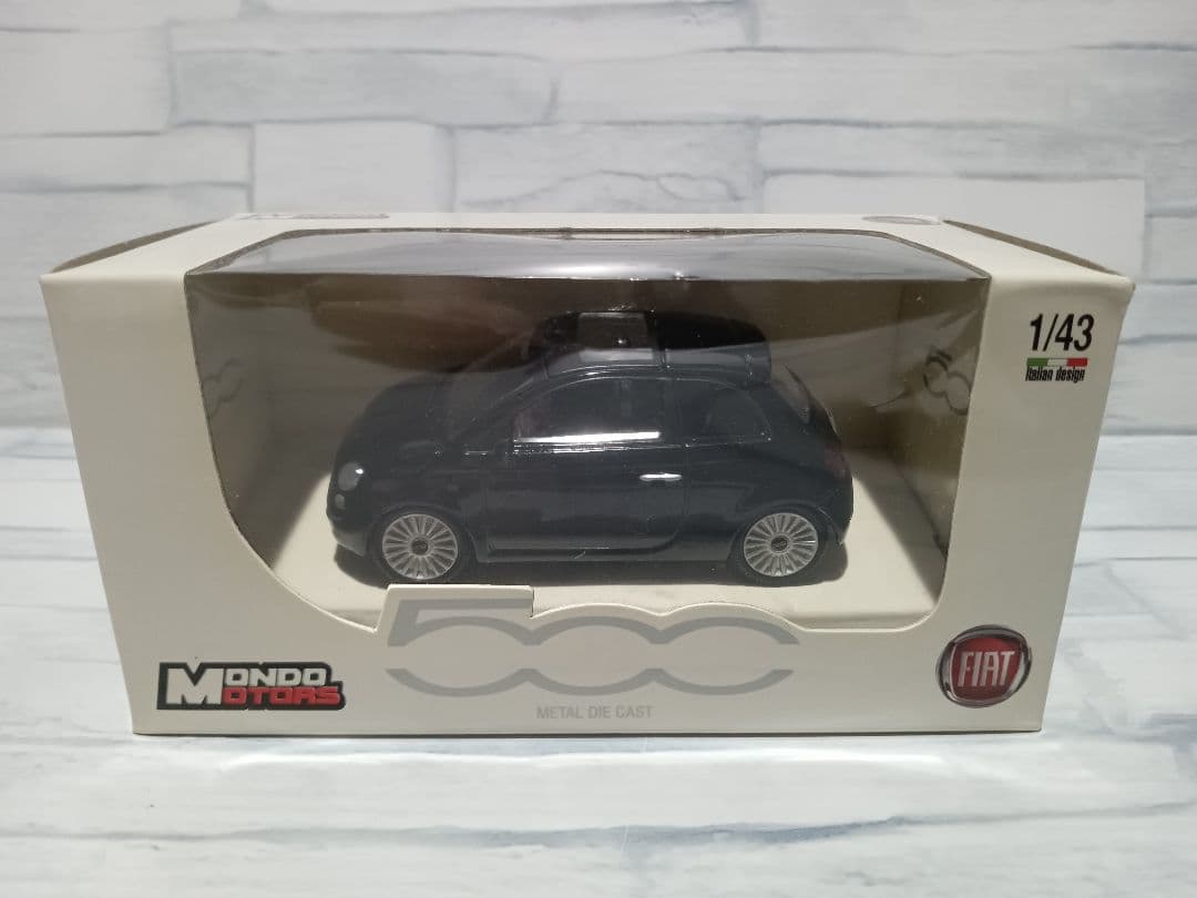 1/43 フィアット 500 ディーラー品　ミニカー　カラーサンプル　ブラック