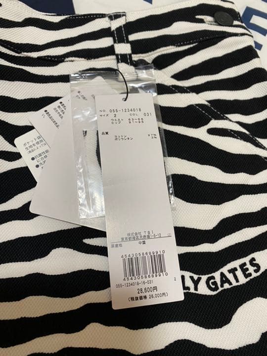 人気完売品パーリーゲイツ Ｃ／Ｐｕハイパワードビーストレッチ ＜ゼブラサイズ2