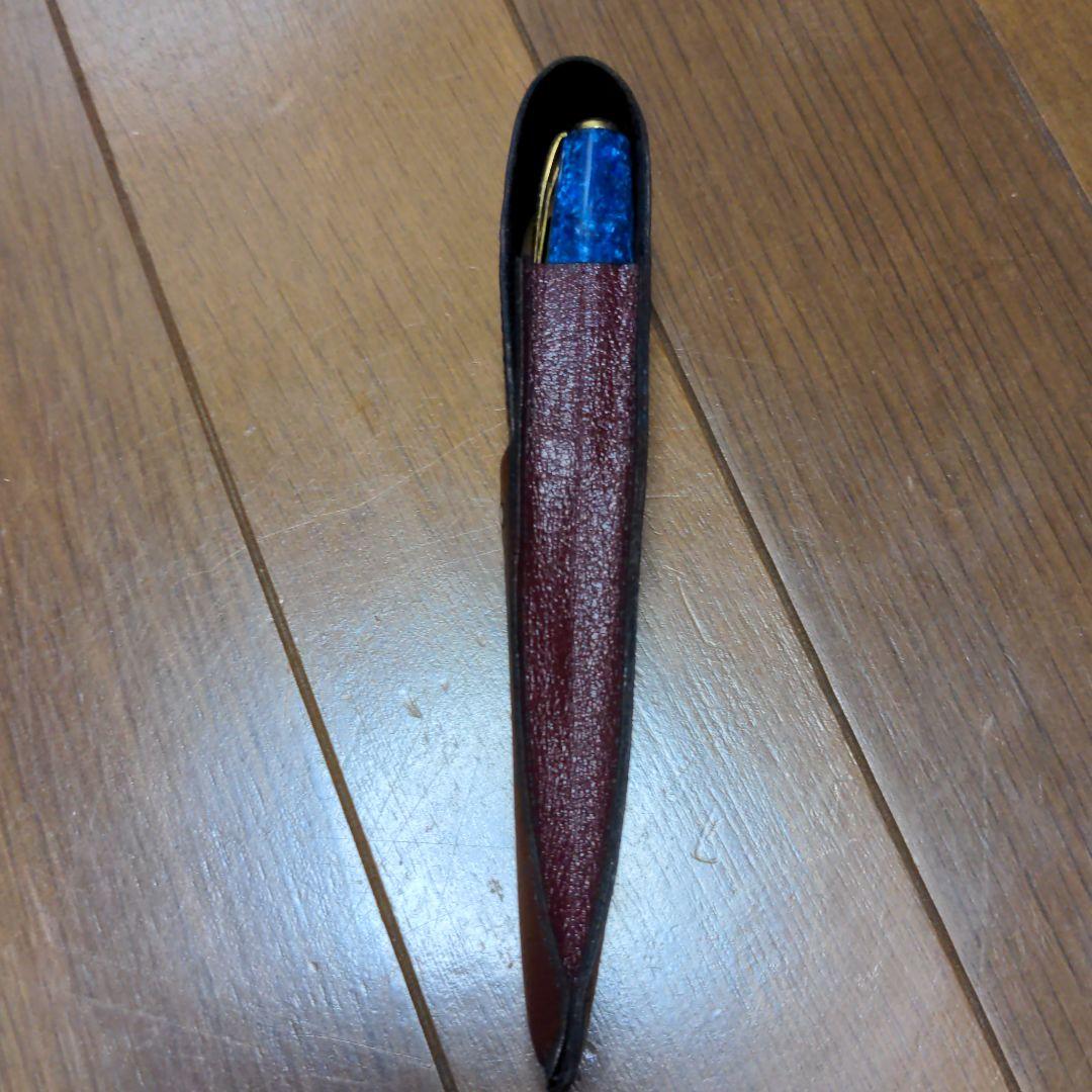 貴重品　デットストック　モンブラン　レザー　ペンケース【バーガンディー】
