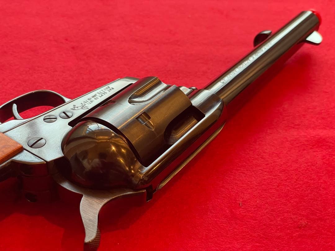 タナカ Colt SAA DCスチールフィニッシュ　木グリ　ガスリボルバー