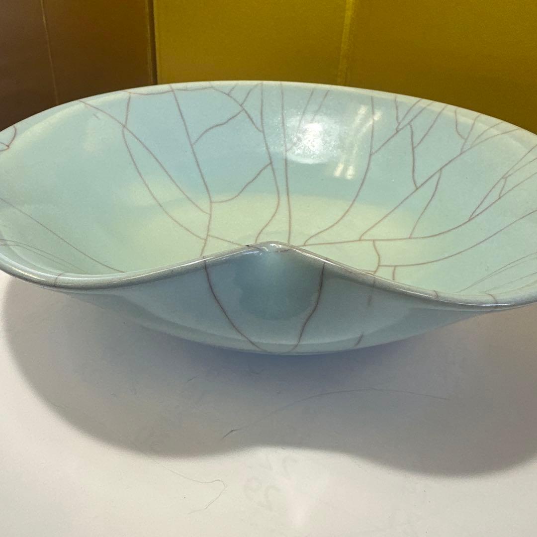 【真作保証】 田中光謙 自作 青磁花 人気作家 日本伝統工芸展 日本工芸正会員