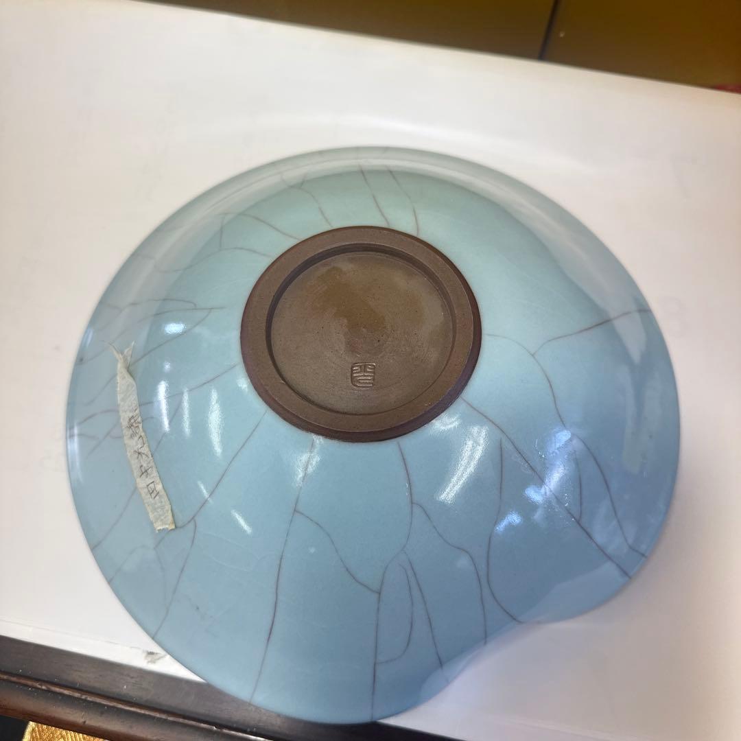 【真作保証】 田中光謙 自作 青磁花 人気作家 日本伝統工芸展 日本工芸正会員