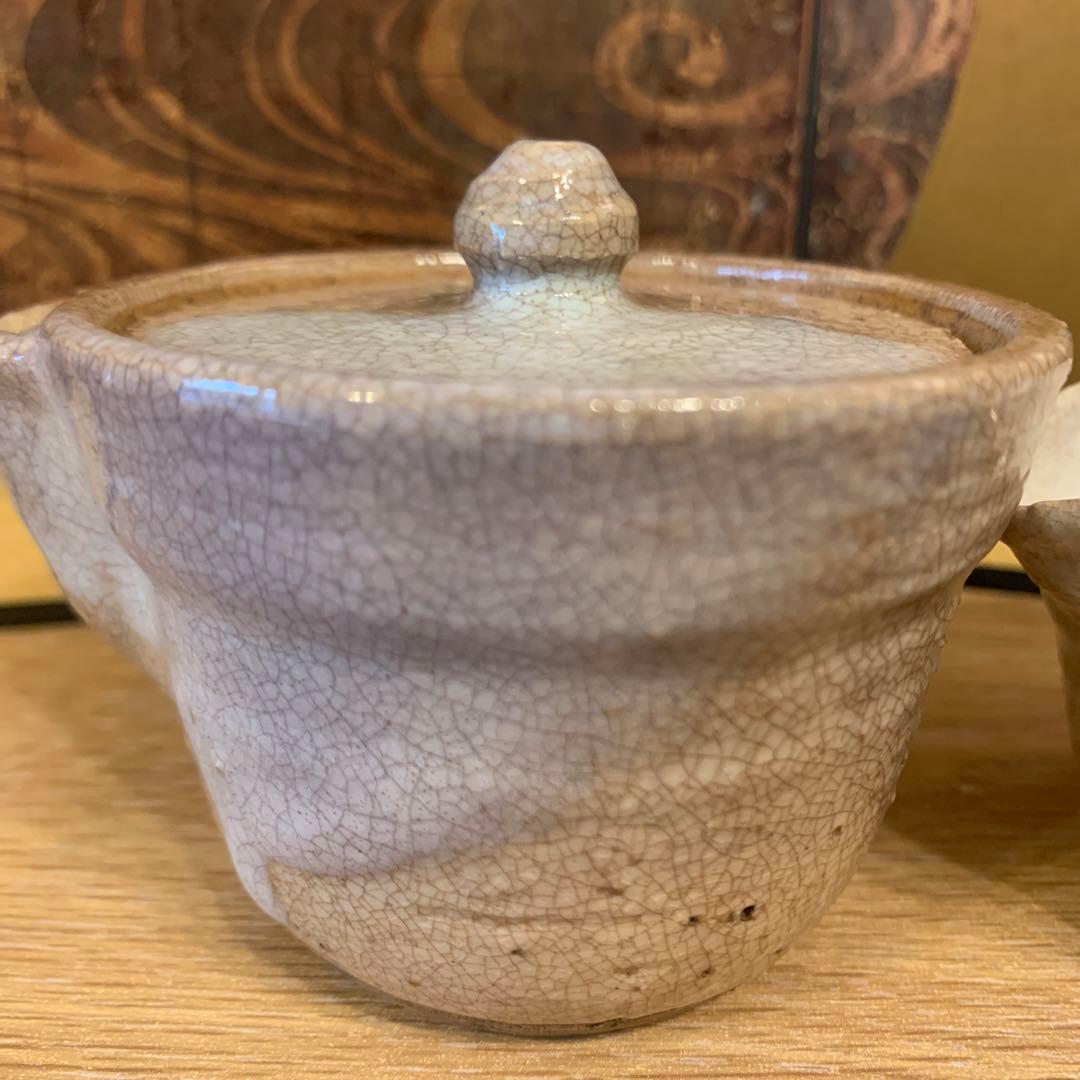 アンティーク　十代　三輪休雪　荻焼茶器