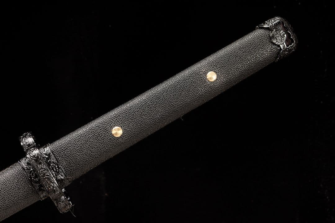 黒獅子唐横刀 武具　刀装具　日本刀　模造刀 横刀 直刀 手鍛造打 鋼刀 武蔵