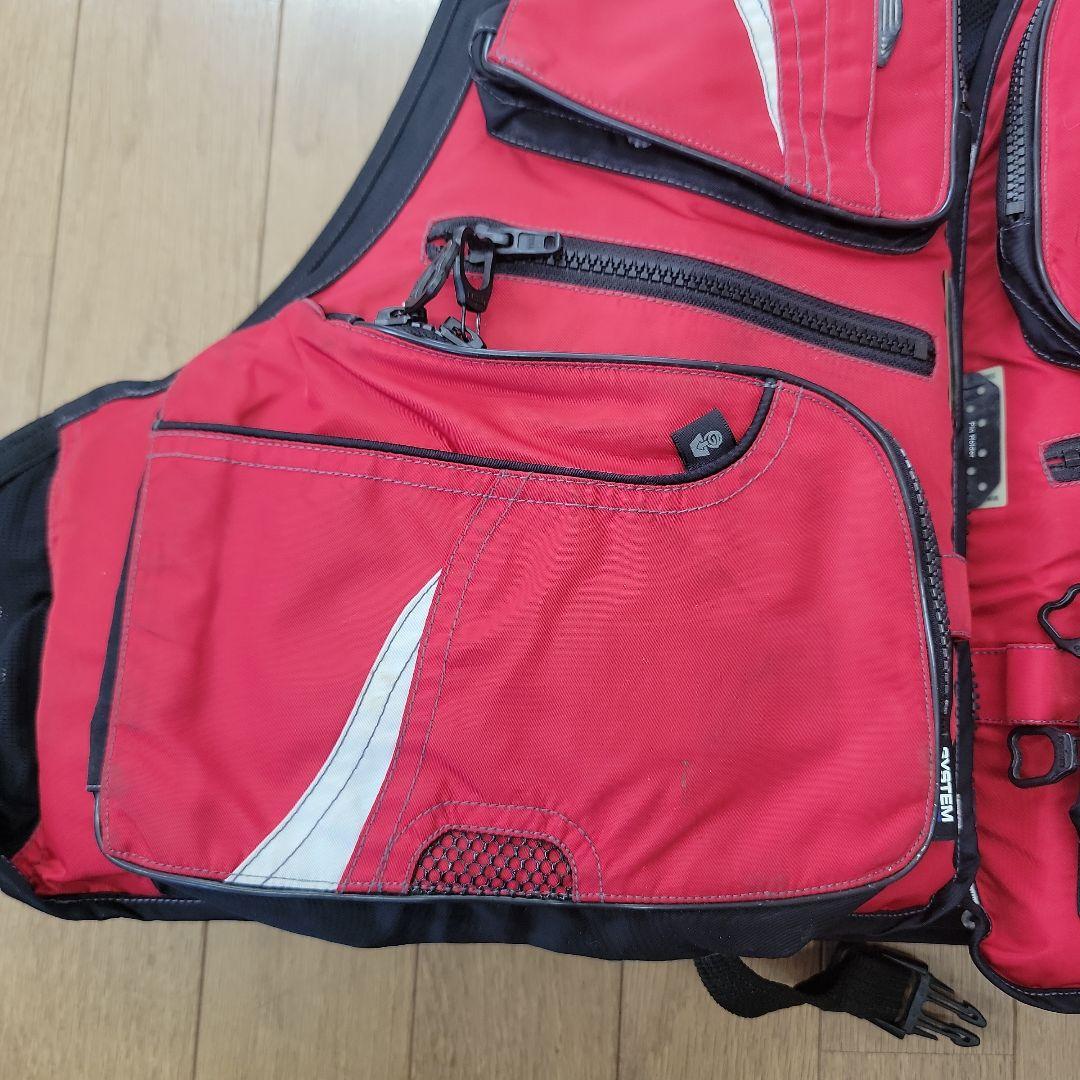 PROVISOR 釣り用ライフジャケット L/XL 赤