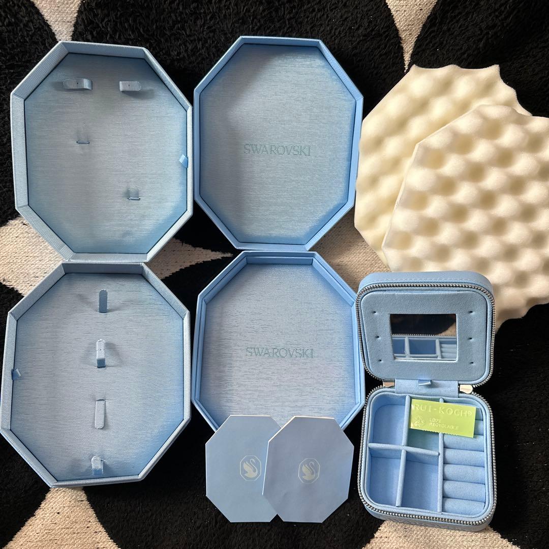 SWAROVSKI 空箱21個·紙袋14枚·リボン10本·レター袋3枚·小袋2枚