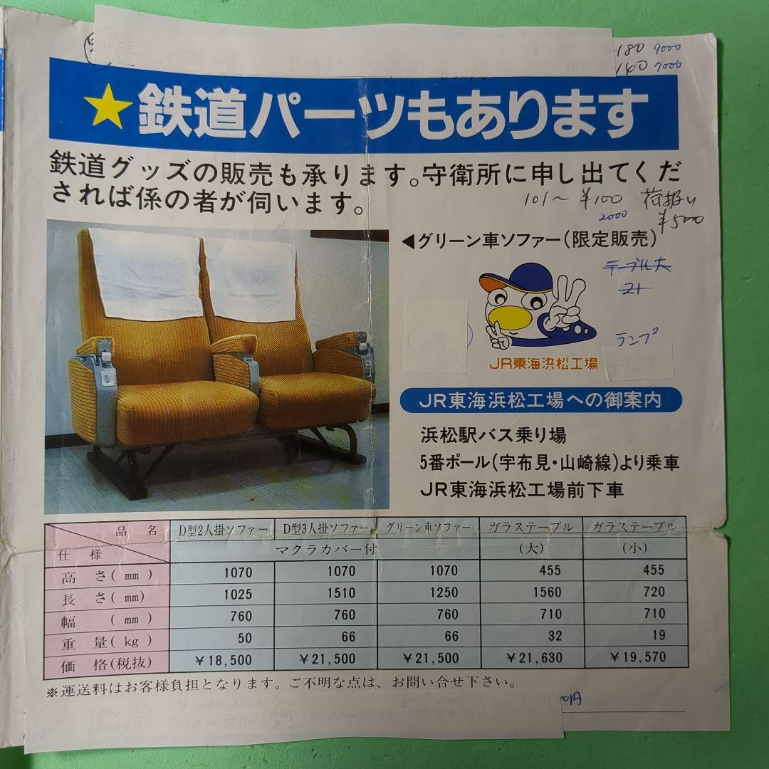 東海道新幹線　窓ガラス　 2枚