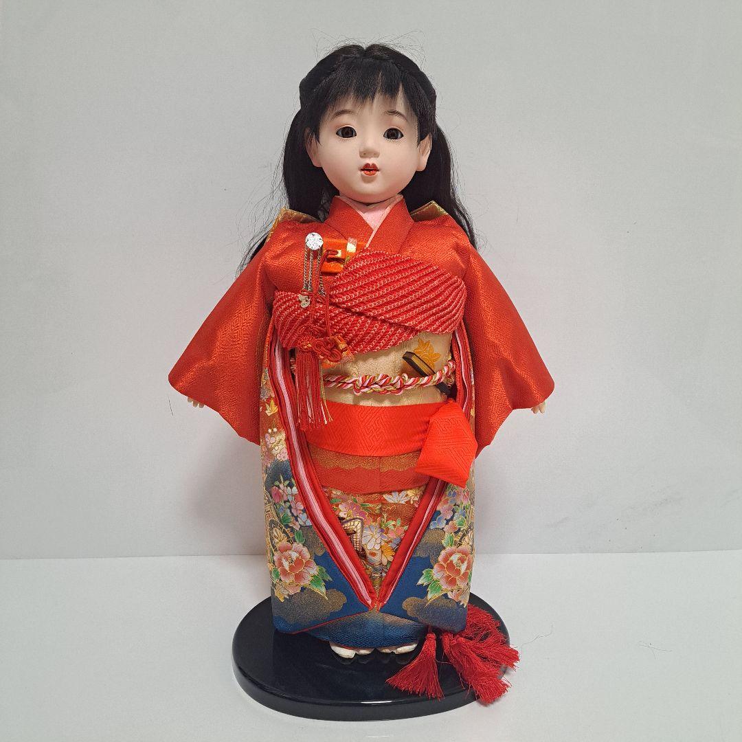 市松人形　寿喜代作　紫絵莉　日本人形　13号　昭和レトロ