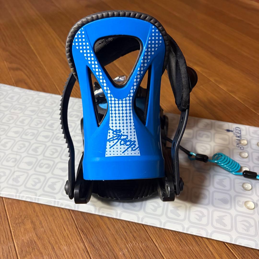 NAKED×SPOON キッズスノーボードセット　118cm　バイン付3点セット