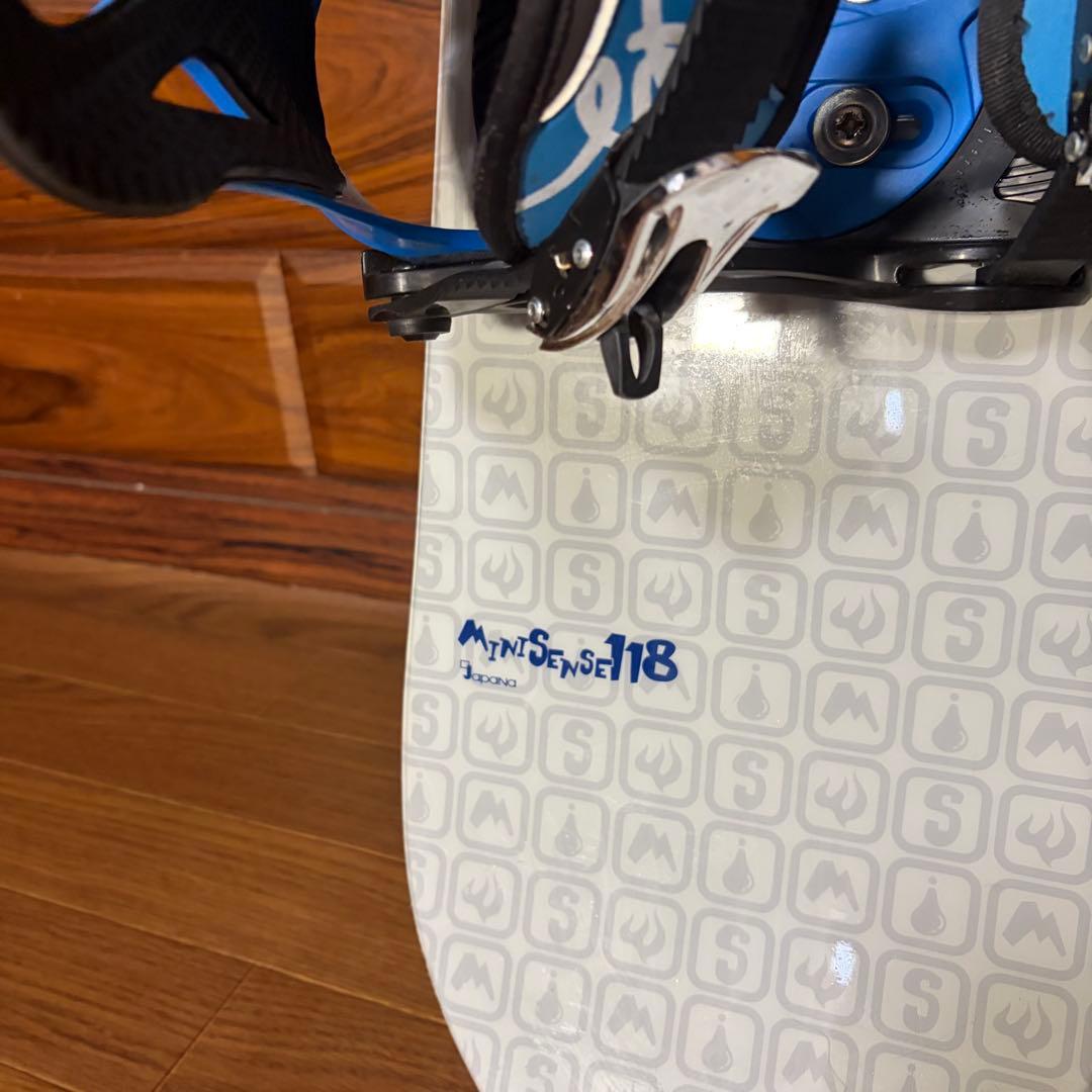 NAKED×SPOON キッズスノーボードセット　118cm　バイン付3点セット