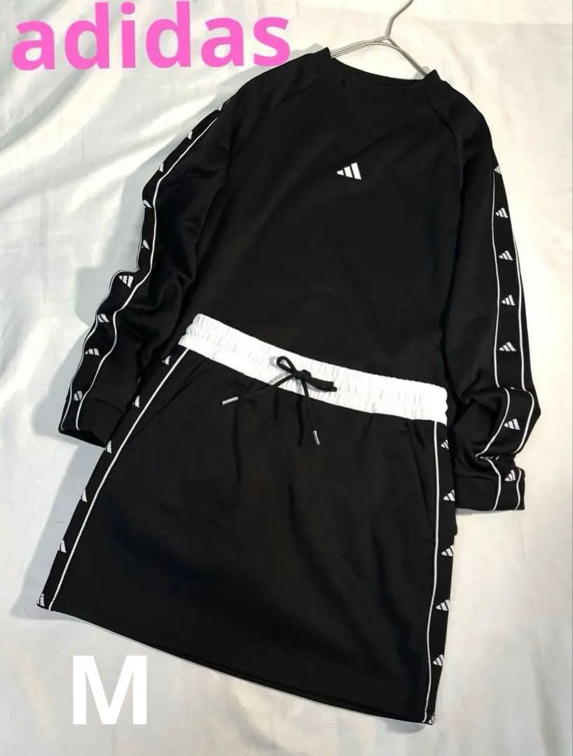 専用様…未使用　adidas ゴルフ　バイカラーセットアップ　フリース　裏起毛