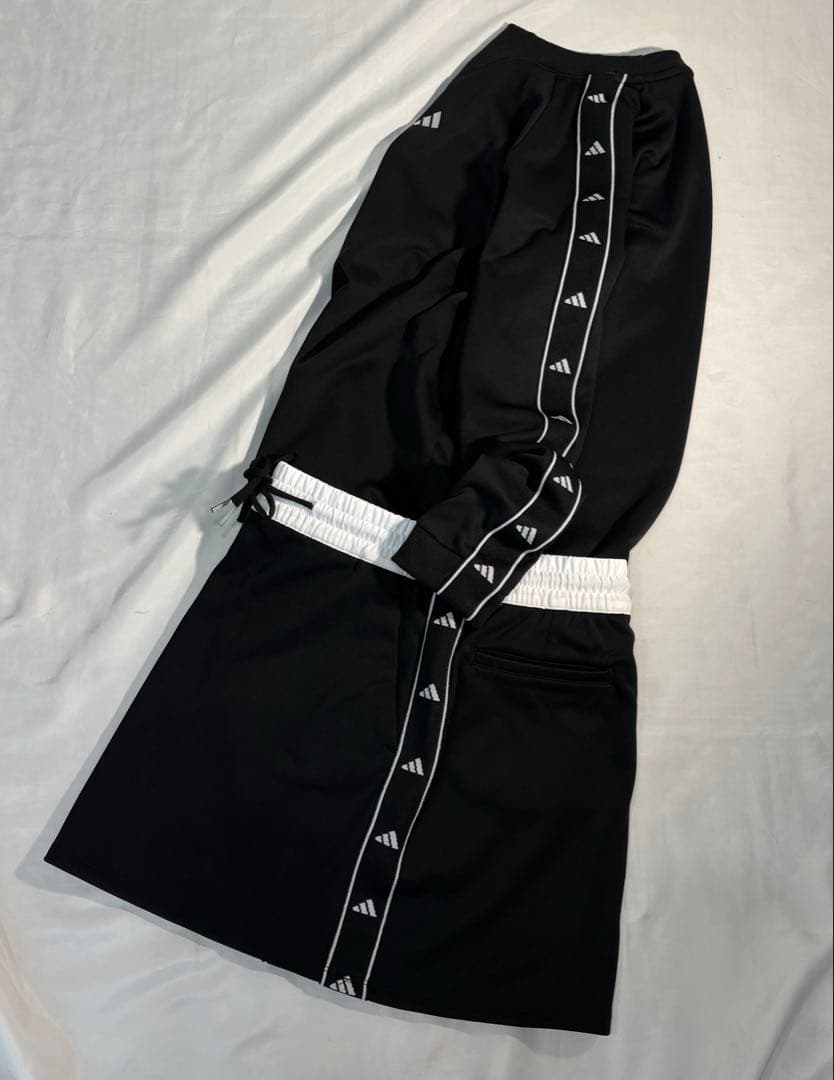 専用様…未使用　adidas ゴルフ　バイカラーセットアップ　フリース　裏起毛